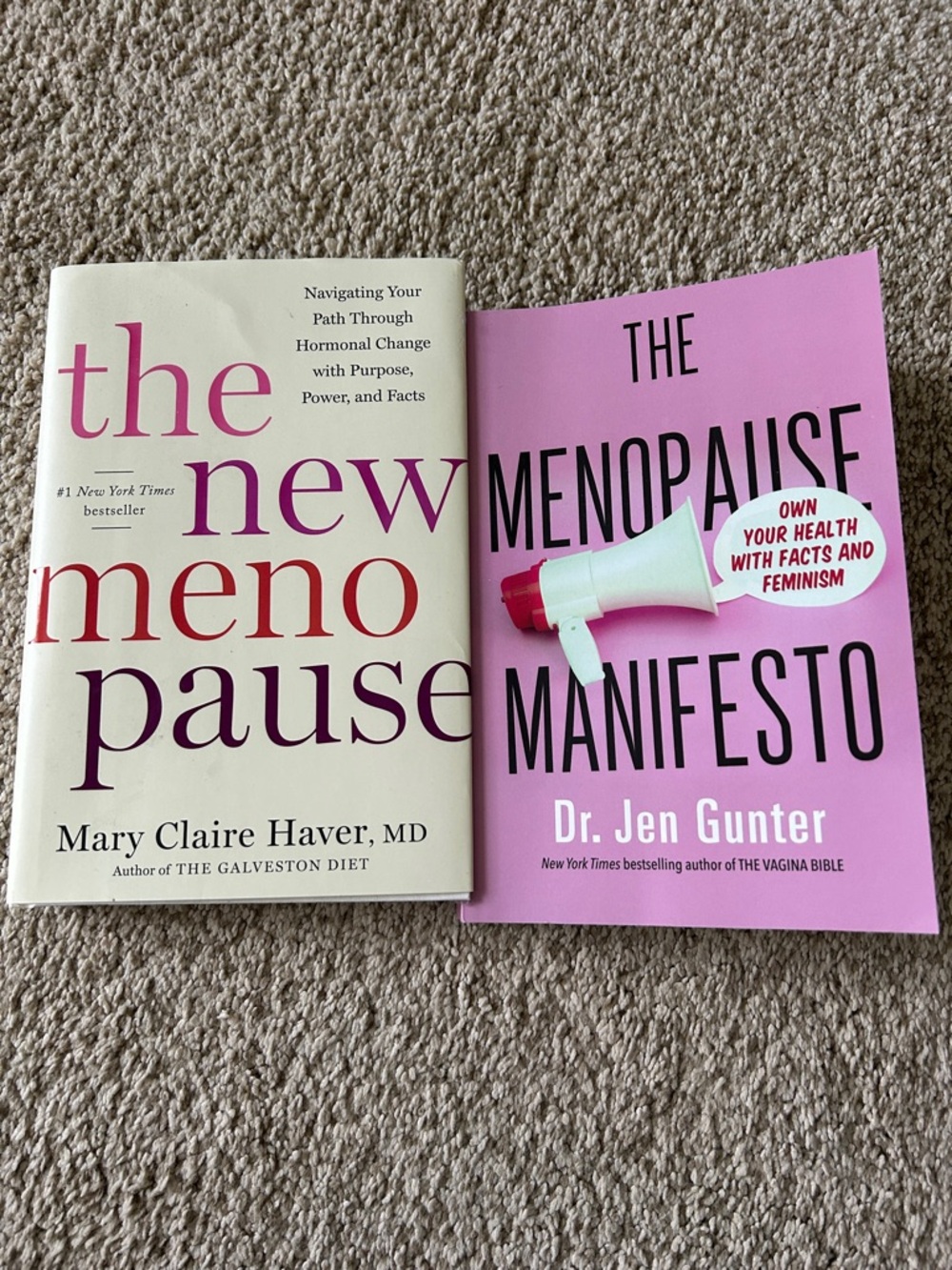 The Menopause Manifesto & The New Menopause - Pink/Cream Book Set